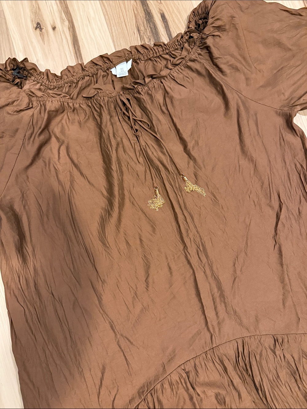 H&M Brown Tiered Maxi Dress - Picture 2 of 5